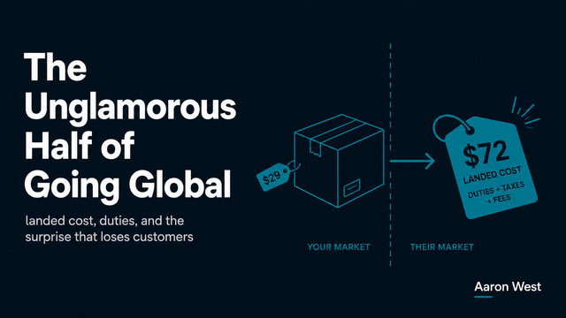 Cross-Border Logistics, Tax and Duties: The Unglamorous Half That Decides the Economics