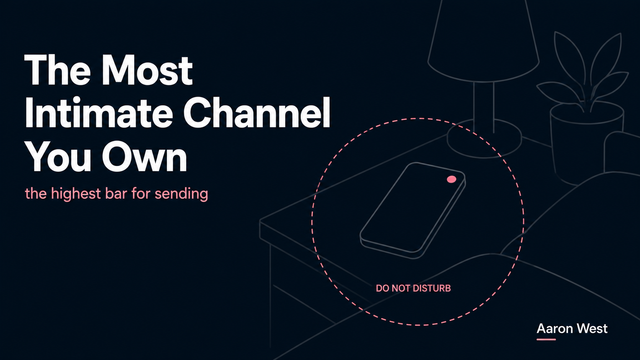 SMS and Push: The Most Intimate Channels You Own, and the Highest Bar for Using Them