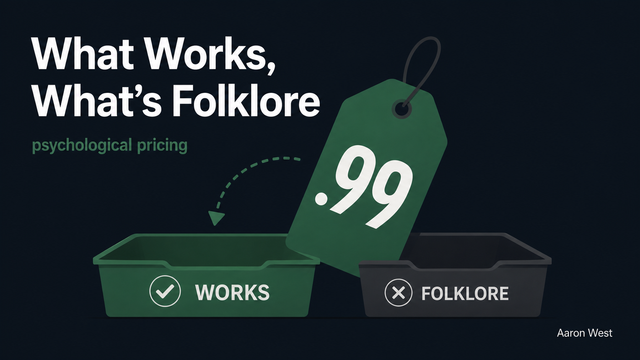 Psychological Pricing: What Actually Works and What's Folklore