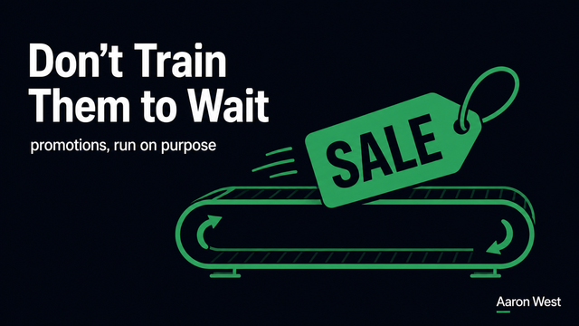 Promotions Architecture: Running Offers Without Training Customers to Wait