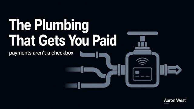 Payments Are the Plumbing That Decides Whether You Get Paid