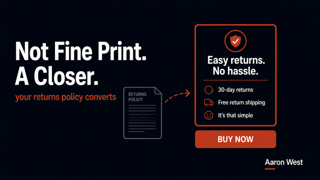 Your Returns Policy Is a Conversion Lever, Not Fine Print