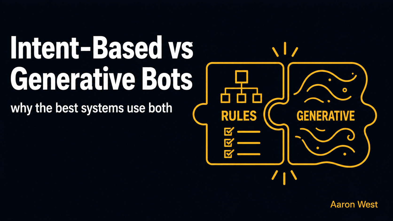 intent based vs generative chatbots