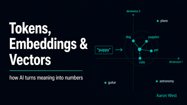 Tokens, Embeddings and Vectors: The Three Ideas Under Modern AI
