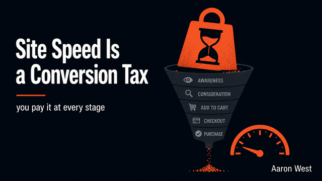Site Speed Is a Conversion Tax You Pay at Every Stage