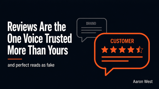 Reviews Are the One Voice on Your Page a Shopper Trusts More Than Yours
