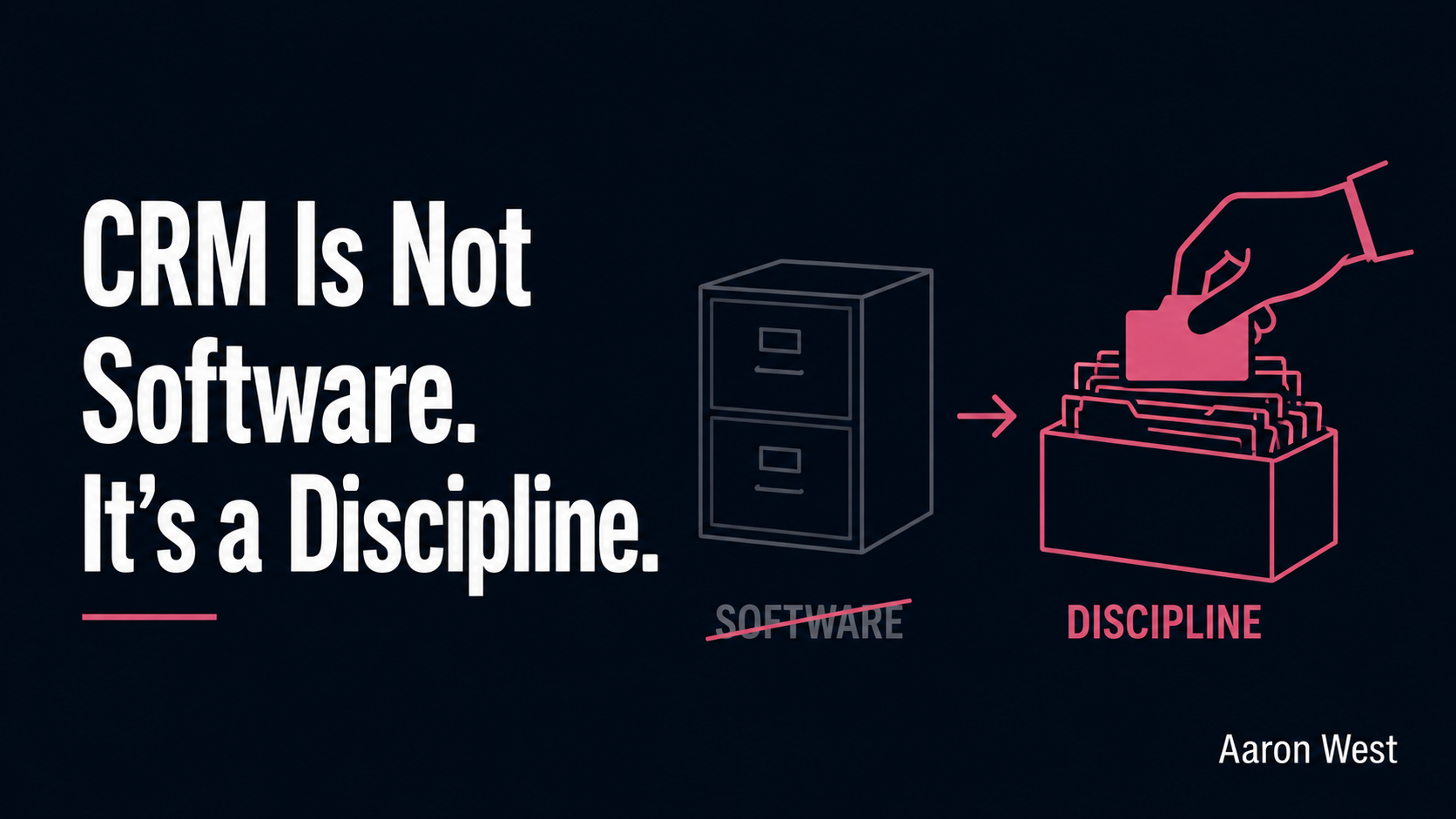 CRM Is Not Software. It's a Discipline