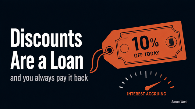 Discounts Are a Loan Against Your Margin